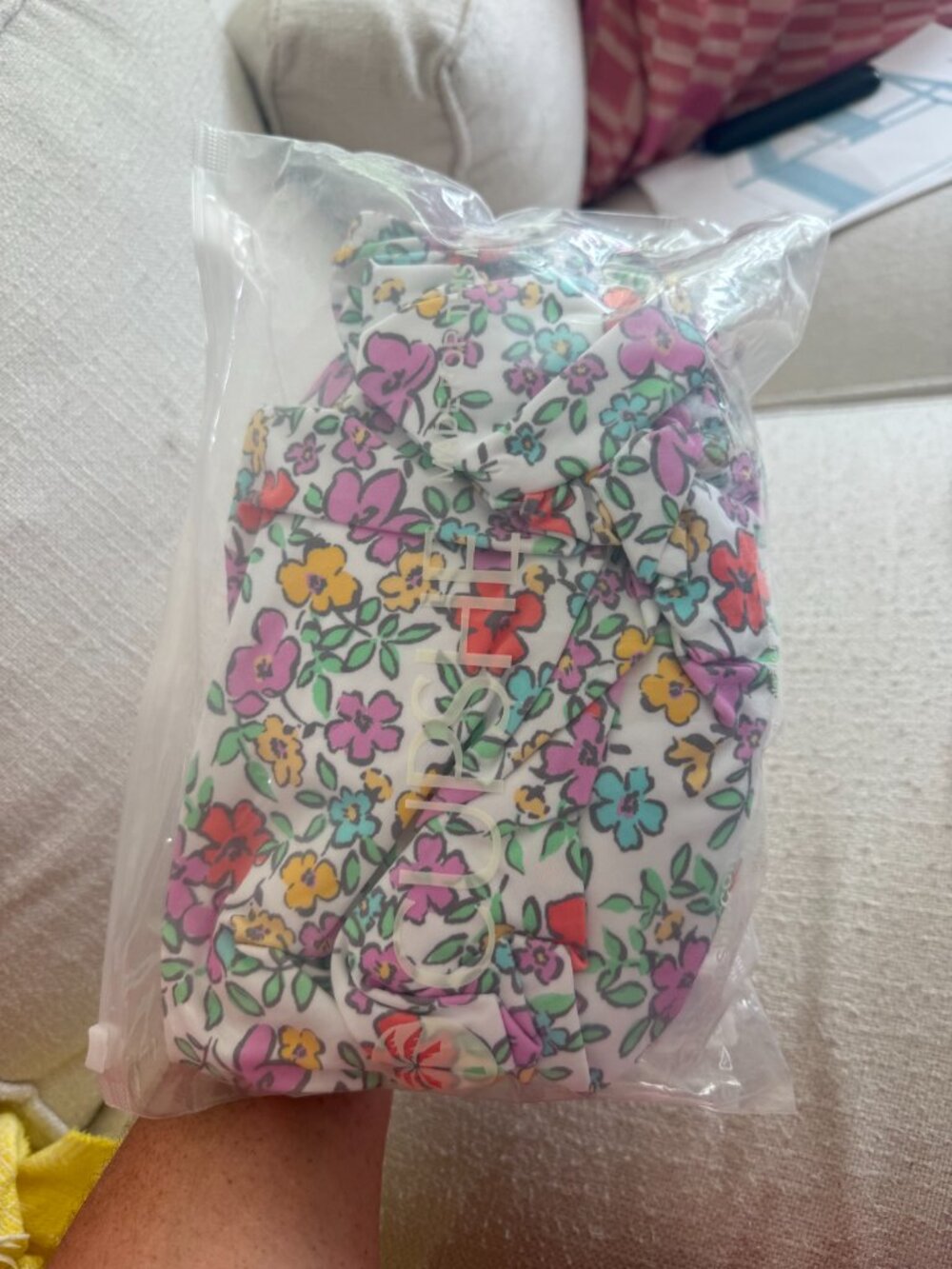 NWT CUPSHE Floral Women's One Piece Swimsuit Bandeau Ruffle Straps XL - Picture 7 of 9